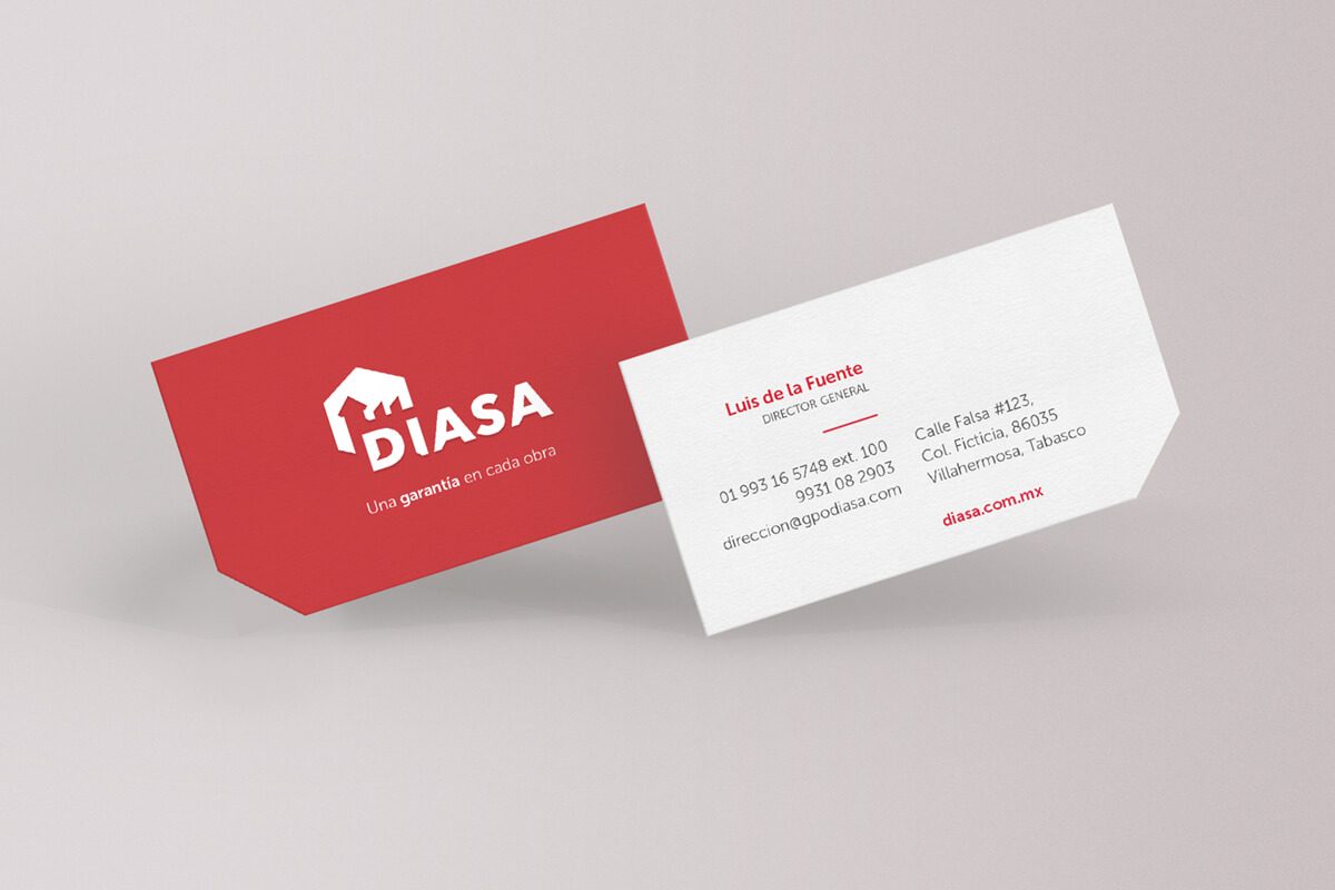 Diasa, tarjetas de presentación