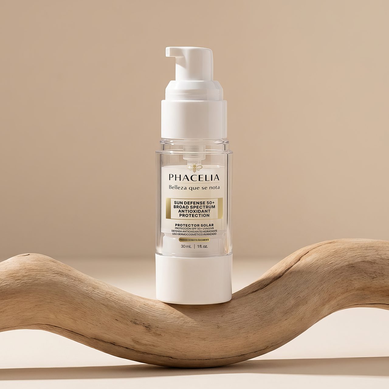Phacelia, etiquetas · protector solar