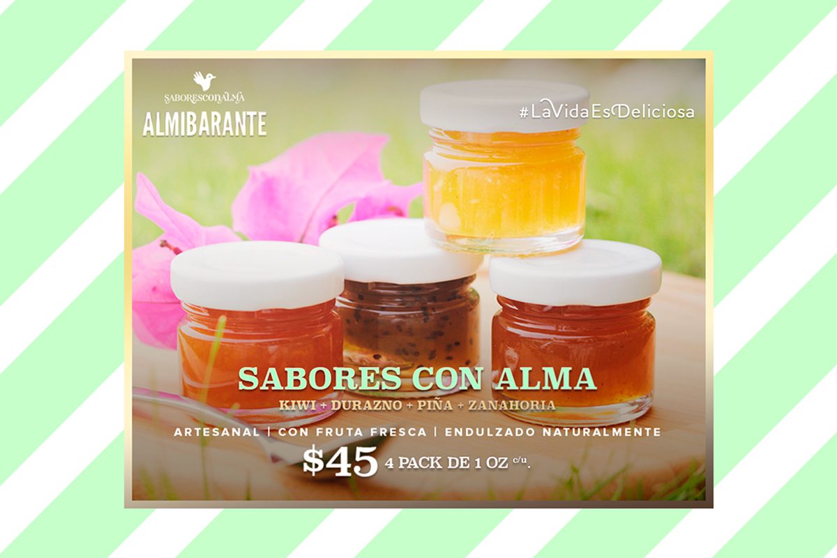 Sabores con Alma, etiqueta y publicidad
